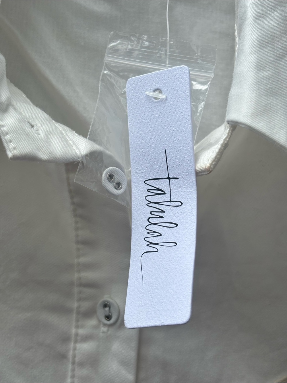 TALULAH Cream Tiered Mini Dress with Puff Sleeves - Picture 11 of 11